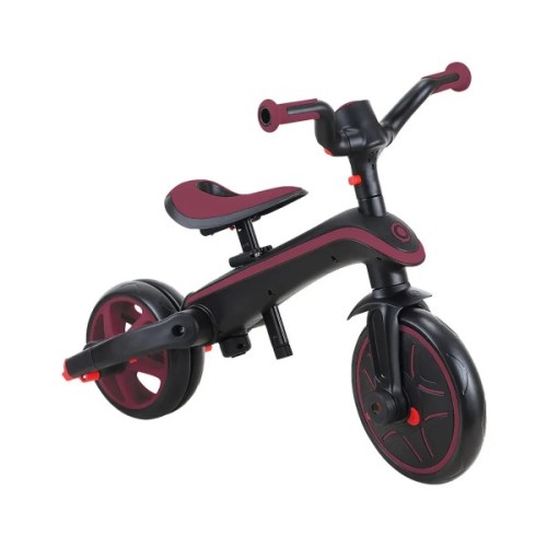 Дитячий велосипед Globber Explorer trike Foldable 4 в 1, бордовий (732-202-2)