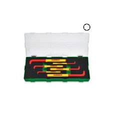 Ключ Toptul шестигранний HEX діелектричний VDE 6 шт. 2,5-8мм (GZA0648)