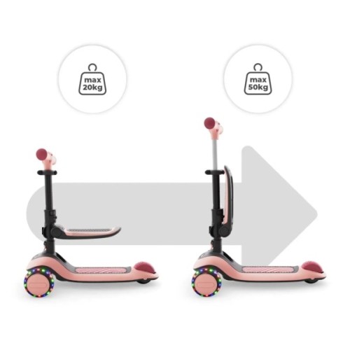 Самокат Kinderkraft Halley 2 Rose Pink (KRHALL02PNK0000) (5902533930173)