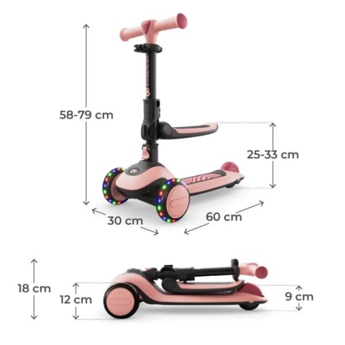 Самокат Kinderkraft Halley 2 Rose Pink (KRHALL02PNK0000) (5902533930173)