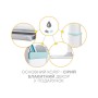 Парта Mealux Edmonton Multicolor BL з полицею (BD-610 W/МС + BL с полкой)