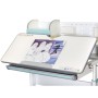 Парта Mealux Edmonton Multicolor BL з полицею (BD-610 W/МС + BL с полкой)