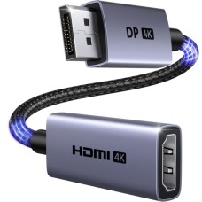 Кабель мультимедійний DisplayPort M to HDMI M 4K60Hz 18Gbps HDR10 3D Ugreen (95418)