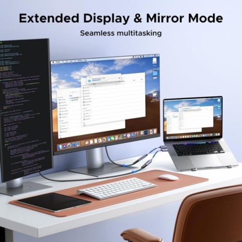 Кабель мультимедійний DisplayPort M to HDMI M 4K60Hz 18Gbps HDR10 3D Ugreen (95418)