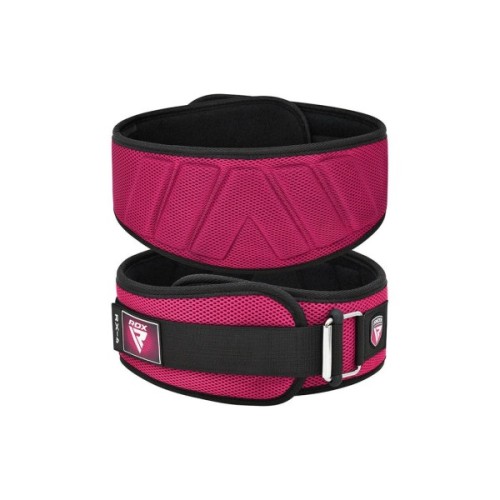 Атлетичний пояс RDX RX4 EVA Curve неопреновий Pink XS (WBE-RX4P-XS)