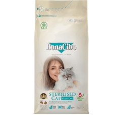 Сухий корм для кішок BonaCibo Sterilised Salmon 2 кг (8694686407011)