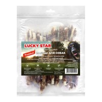Ласощі для собак Lucky Star Куряче в'ялене м'ясо на кальцінованій паличці 500 г (4820144201004)