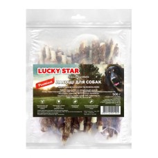Ласощі для собак Lucky Star Куряче в'ялене м'ясо на кальцінованій паличці 500 г (4820144201004)