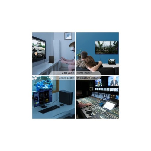 Кабель мультимедійний HDMI M to HDMI M 2.0m V2.1 8K60Hz HDR10 HLG Choetech (XHH01-BK)