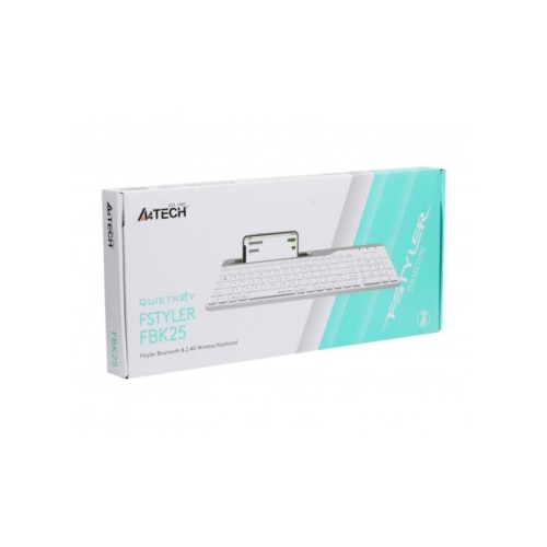 Клавіатура A4Tech FBK25 Wireless White (4711421961578)
