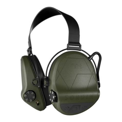Тактичні навушники Sordin T2 Green з заднім тримачем. 4 режими (303006-20P)