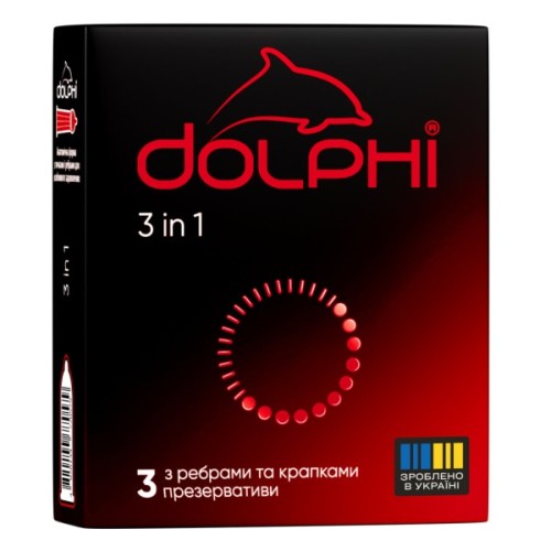 Презервативи Dolphi 3 in 1 3 шт. (4820144770579)