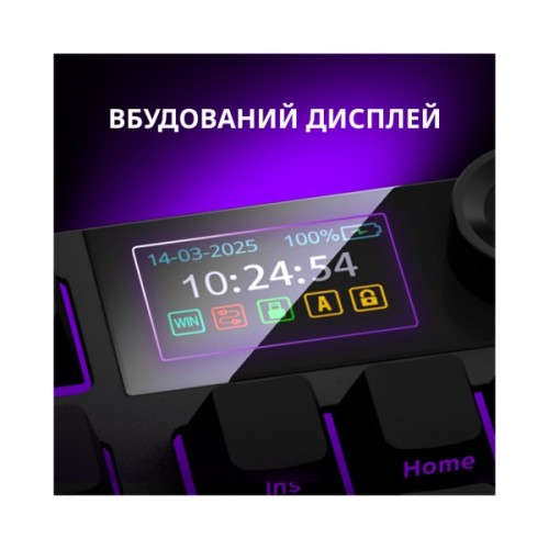 Клавіатура Lorgar KBP70TKLW Wireless TKL Mechanical Pro UA Black/Yellow (LRG-KBP70TKLW-YL-US)