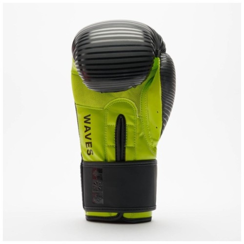 Боксерські рукавички Leone GN313 Waves Black 16 унцій (GN313_Black_16oz)