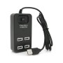 Концентратор Voltronic USB 2.0 to 4xUSB black (YT-HWS4-B)