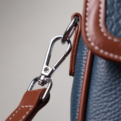 Сумка Vintage З натуральної шкіри Синя (22622)