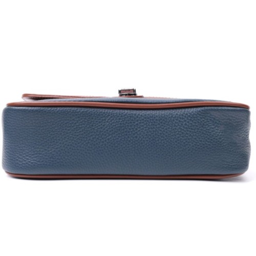 Сумка Vintage З натуральної шкіри Синя (22622)