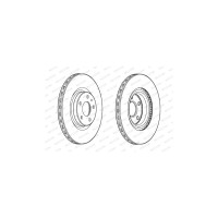 Гальмівний диск FERODO DDF2329C