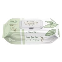 Дитячі вологі серветки Dolphin Green Tea з клапоном 72 шт (8680131207459)