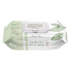 Дитячі вологі серветки Dolphin Green Tea з клапоном 72 шт (8680131207459)