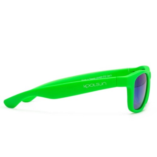 Дитячі сонцезахисні окуляри Koolsun Wave, 3-10 років, неоново-зелен (KS-WANG003)