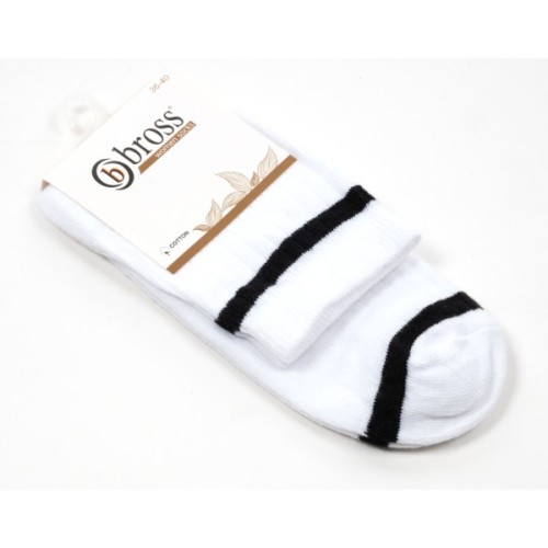 Шкарпетки дитячі Bross у рубчик (22721-13-white)