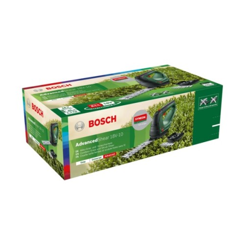 Кущоріз Bosch AdvancedShear 18В-10, 10/20см, крок різу 8мм (без АКБ та ЗП) (0.600.857.001)