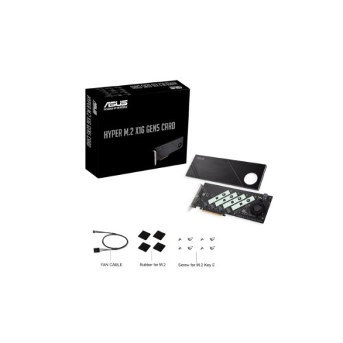Плата розширення ASUS Hyper M.2 X16 PCIe 5.0 Expansion Card GEN 5 (90MC0CY0-M0EAY0)