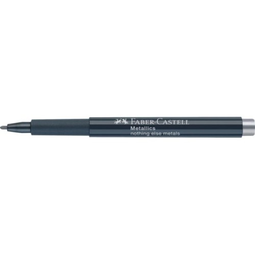 Маркер Faber-Castell металік для декору Metallics Marker Nothing else metals, M (1,5 мм), колір срібло (30347)