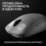Мишка Logitech G Pro 2 Lightspeed Wireless White (910-007302)