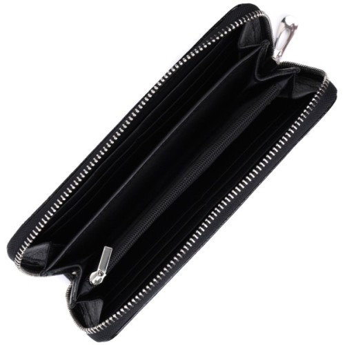 Гаманець ST Leather З натуральної шкіри Чорний (22678)