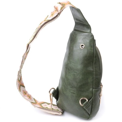 Сумка Vintage З екошкіри Зелена (22755)