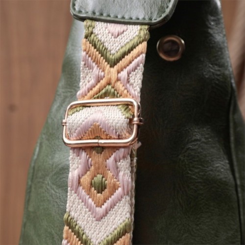 Сумка Vintage З екошкіри Зелена (22755)