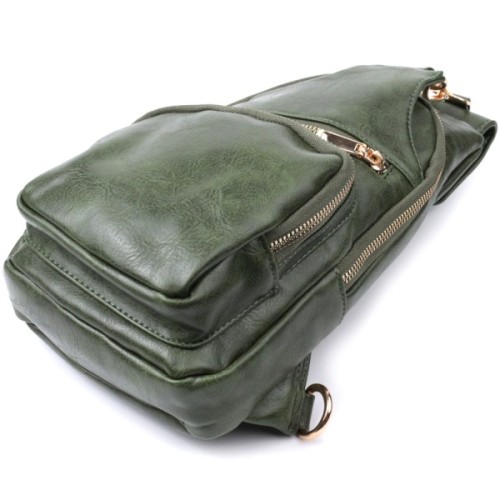 Сумка Vintage З екошкіри Зелена (22755)