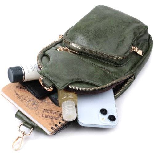 Сумка Vintage З екошкіри Зелена (22755)