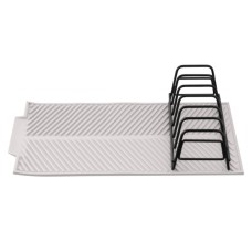 Сушарка для посуду Ardesto Minimalism 39х25х8см, силікон, метал, сірий (ARHK4102DR)