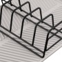 Сушарка для посуду Ardesto Minimalism 39х25х8см, силікон, метал, сірий (ARHK4102DR)