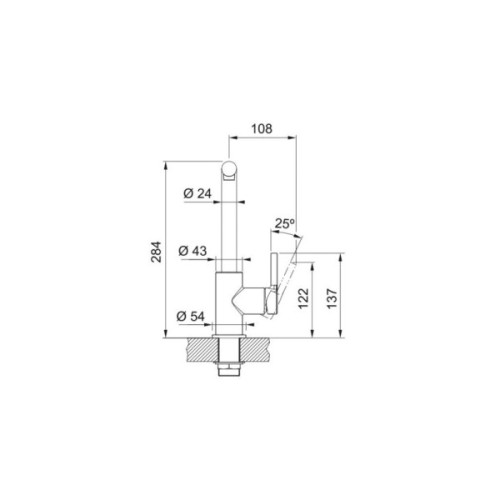 Змішувач Franke Lina L Shape (115.0693.393)