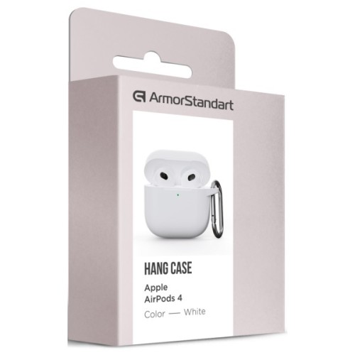 Чохол для навушників Armorstandart Hang Case для Apple AirPods 4 White (ARM81295)