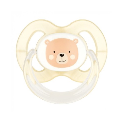 Пустушка Baby-Nova Forest Animals 6-18 міс. персикова/бирюзова 2 шт (3962321)