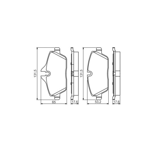 Гальмівні колодки Bosch 0 986 495 251