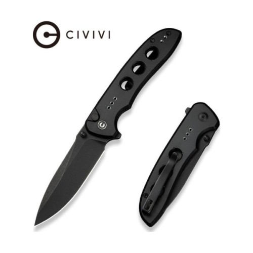 Ніж Civivi Hyperpulse Darkwash Black Aluminum (C23087A-1)