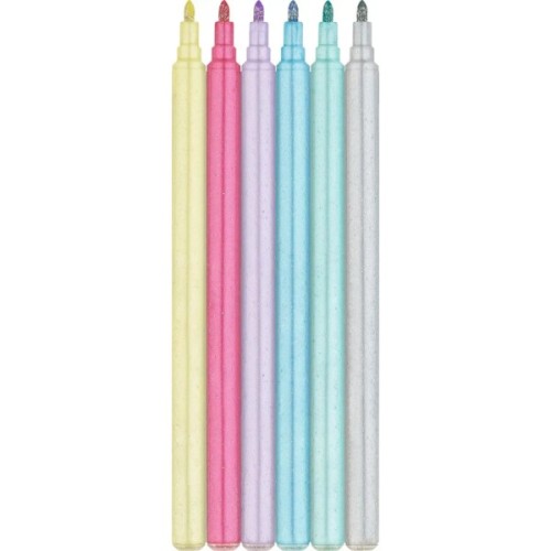 Фломастери Faber-Castell Єдиноріг 18 кольорів + 6 пастельних металиків + наклейки у картонній коробці (32633)