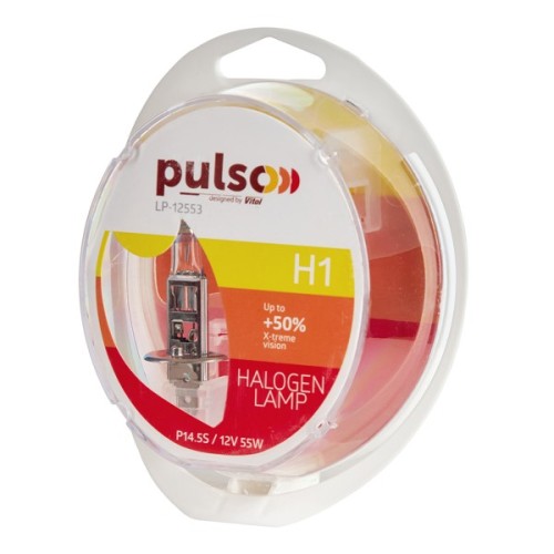 Автолампа PULSO H1/P14.5S 12v55w+50 X-treme Vision/plastic box (LP-12553)