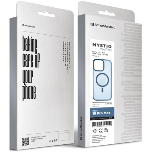 Чохол до мобільного телефона Armorstandart Mystiq MagCase Apple iPhone 16 Pro Max Blue (ARM91585)