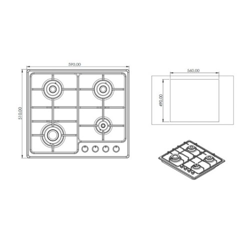 Варочна поверхня Grunhelm GPG 6136 BEF