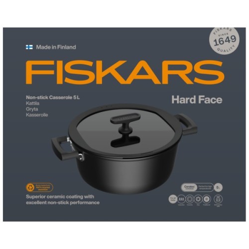 Каструля Fiskars Hard Face 5 л (1075527)