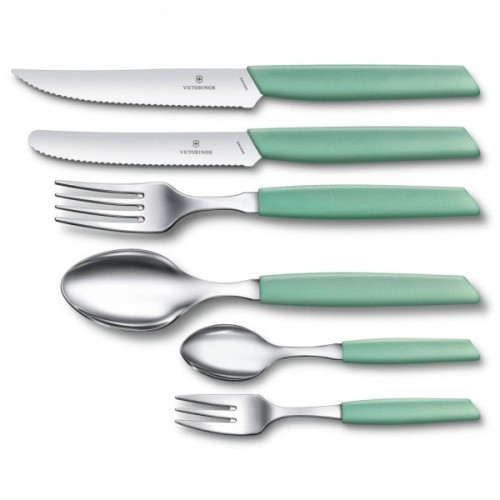 Кухонний ніж Victorinox Swiss Modern SteakPizza 12см Mint (6.9006.12W41)