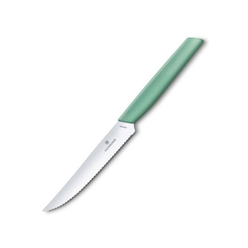 Кухонний ніж Victorinox Swiss Modern SteakPizza 12см Mint (6.9006.12W41)