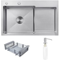 Мийка кухонна Kroner Geburstet-7848LHM (CV030021)